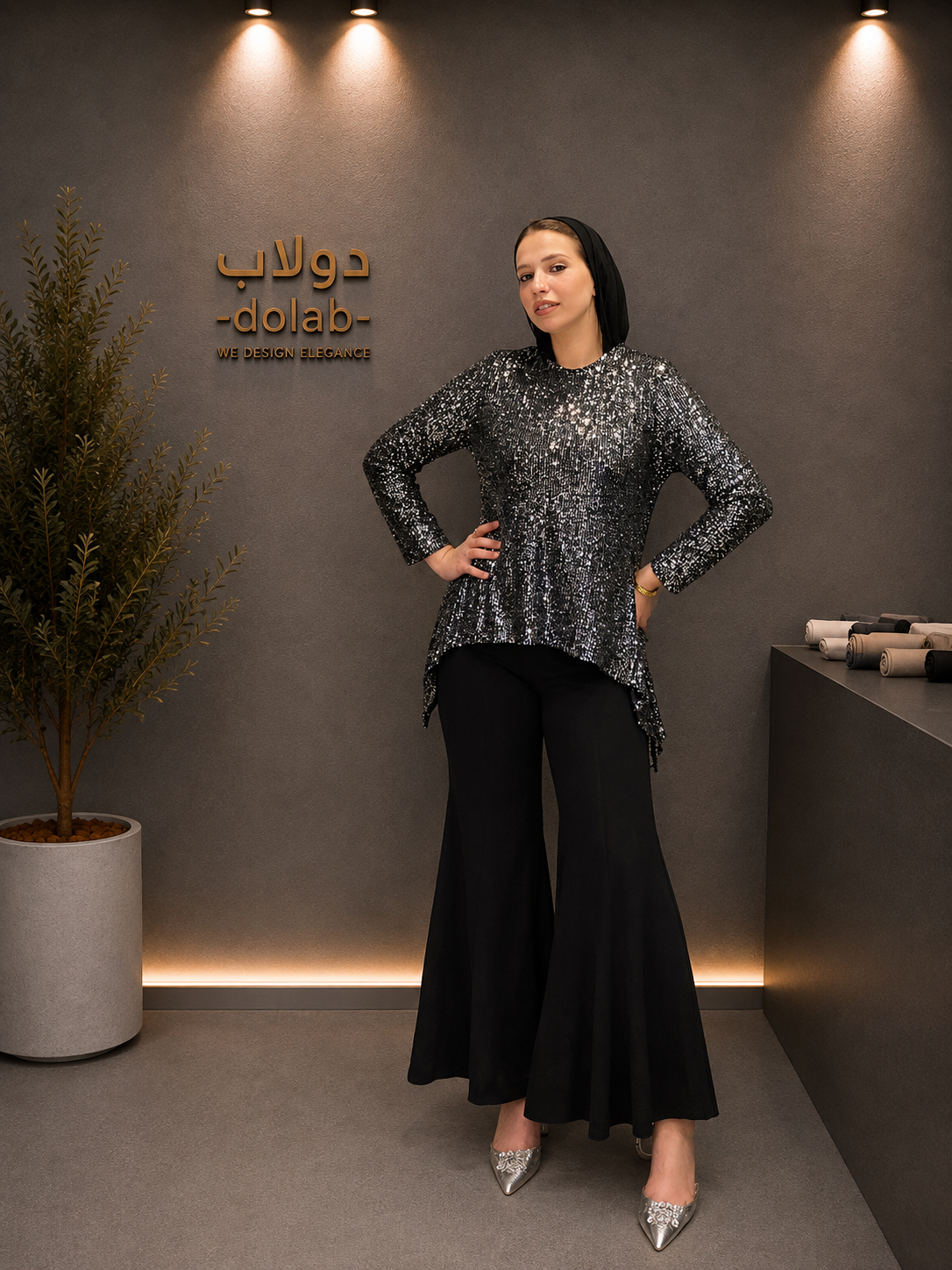 Sequin Soiree Top