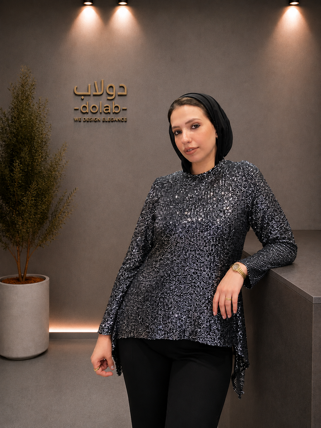 Sequin Soiree Top