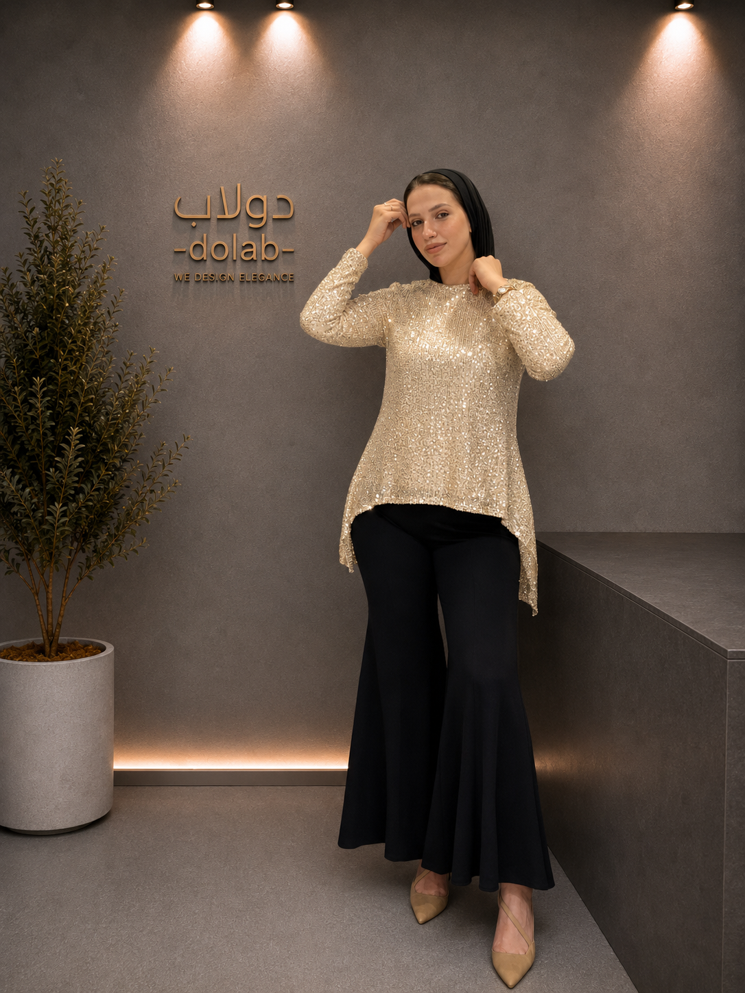 Sequin Soiree Top