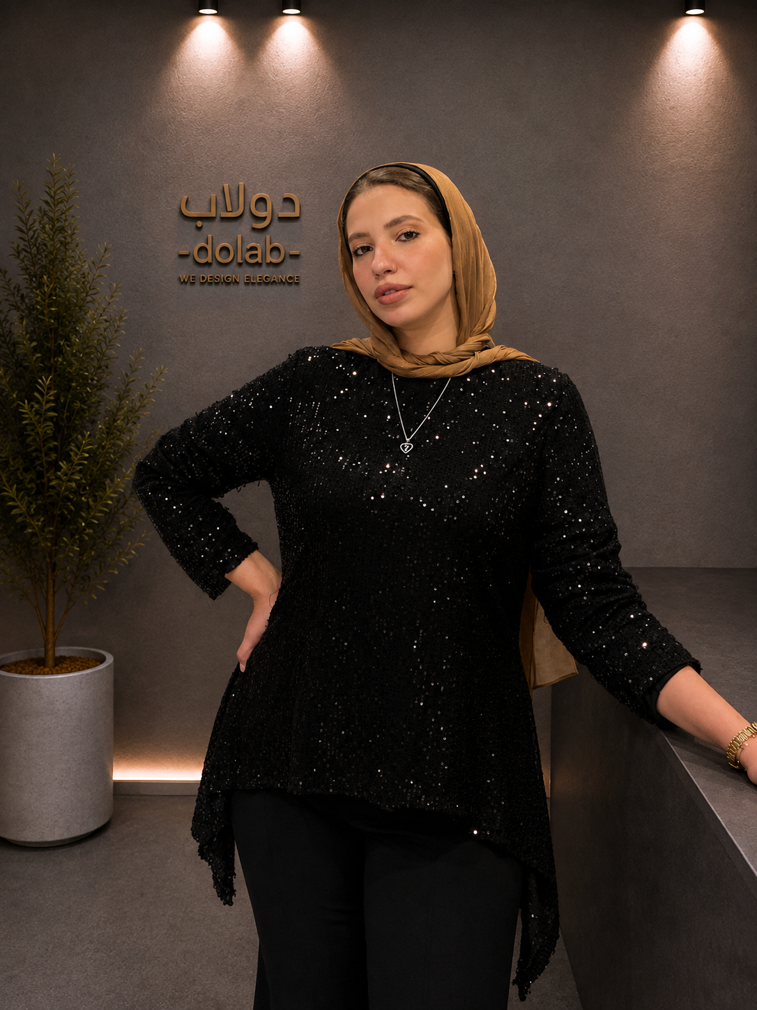 Sequin Soiree Top