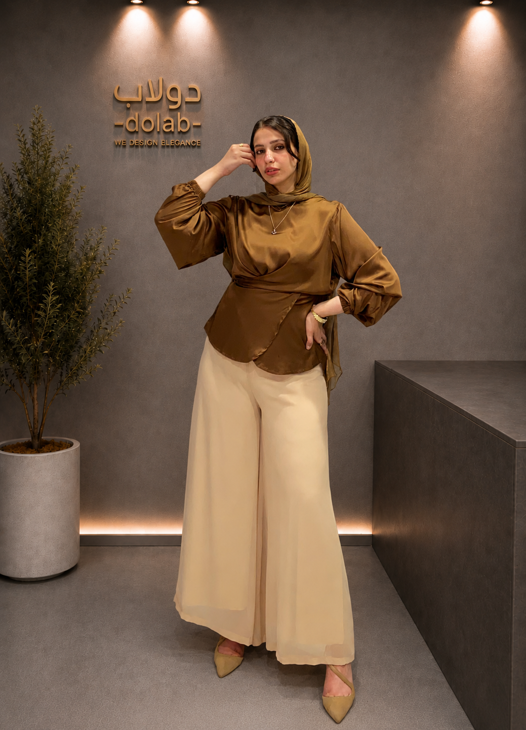 Elegant Chiffon Pants