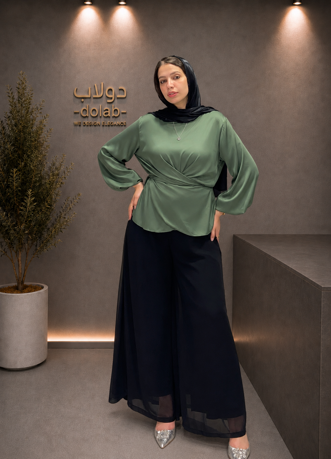 Elegant Chiffon Pants