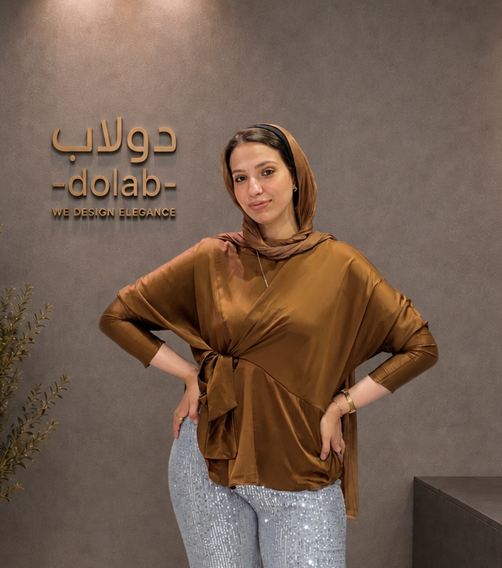 Satin Side-Tie Top