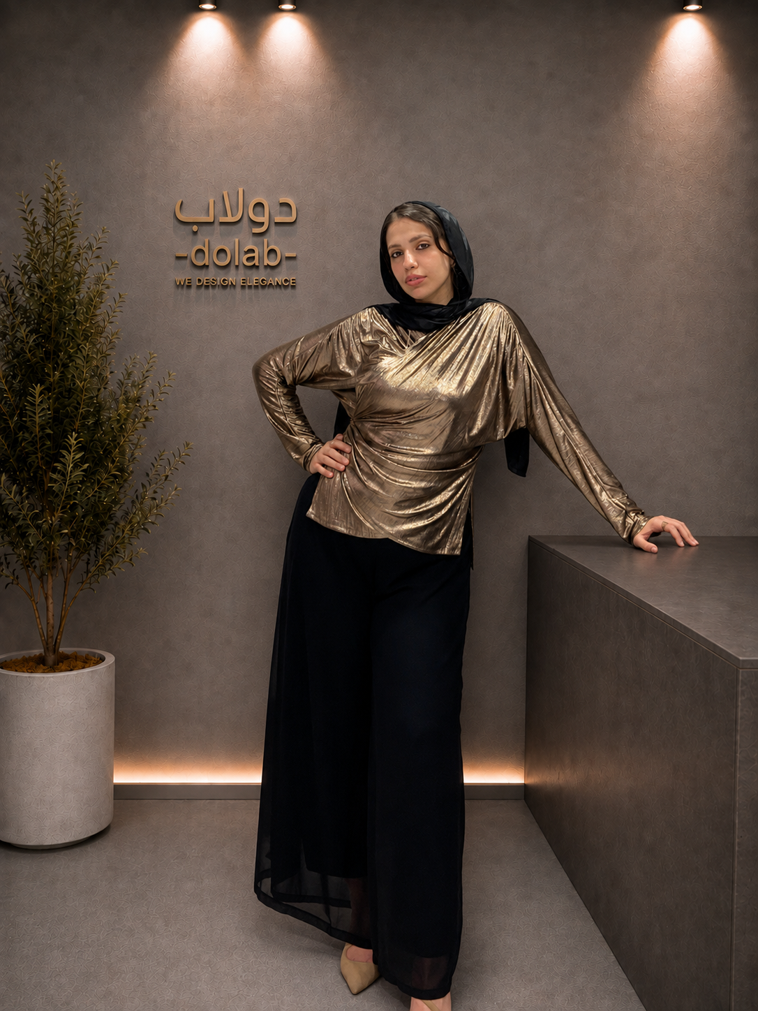 Elegant Chiffon Pants