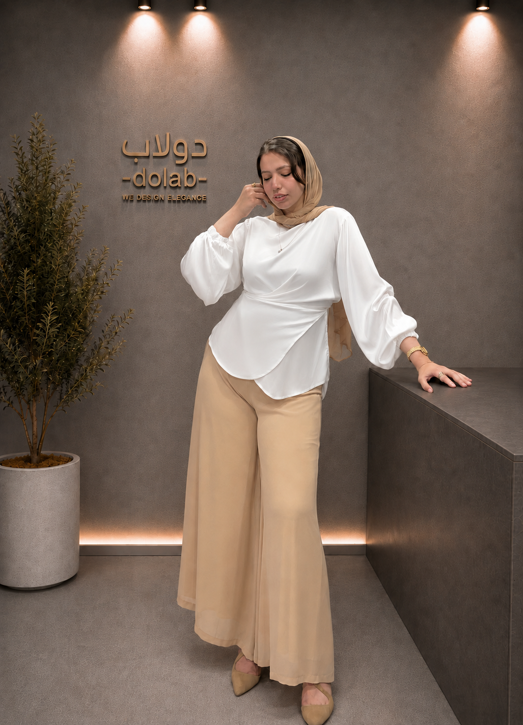 Elegant Chiffon Pants