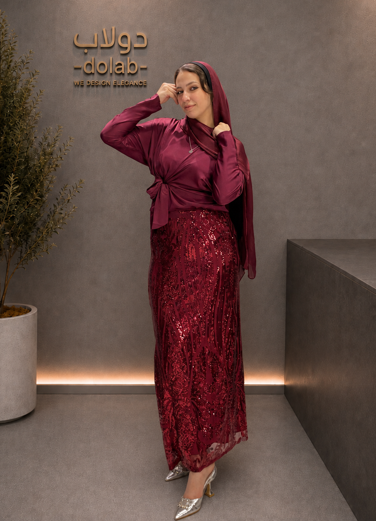 Satin Side-Tie Top