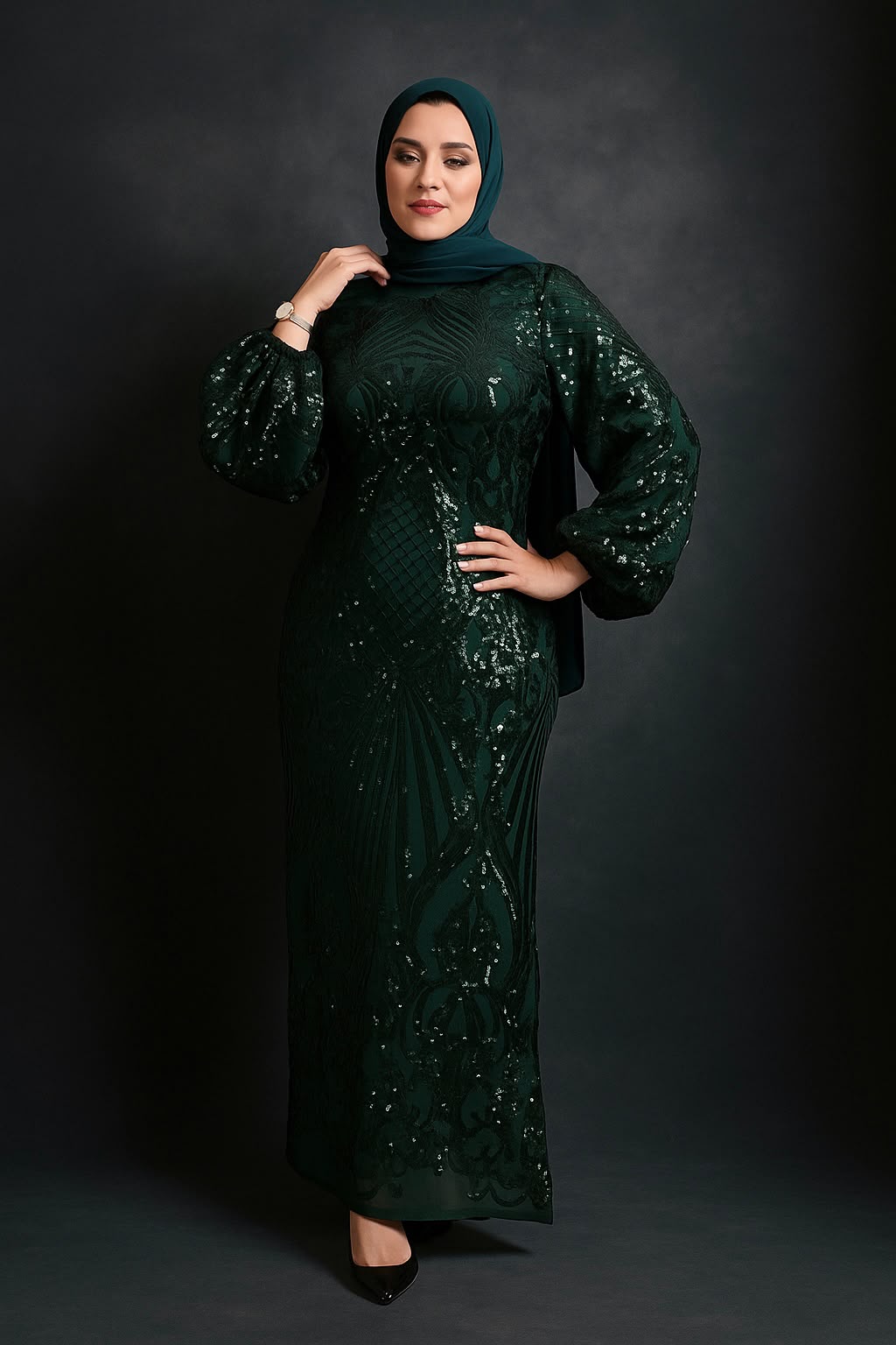 Lined Applique Tulle Dress