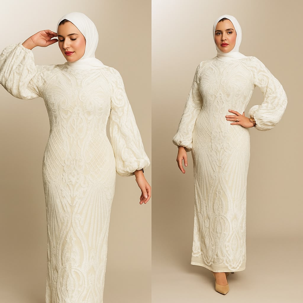 Lined Applique Tulle Dress
